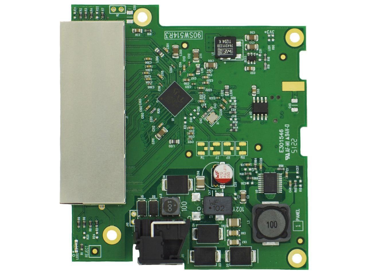 Brainboxes Embedded 4 Port Gigabit Ethernet Switch Ind Temp Range -40F To +176F