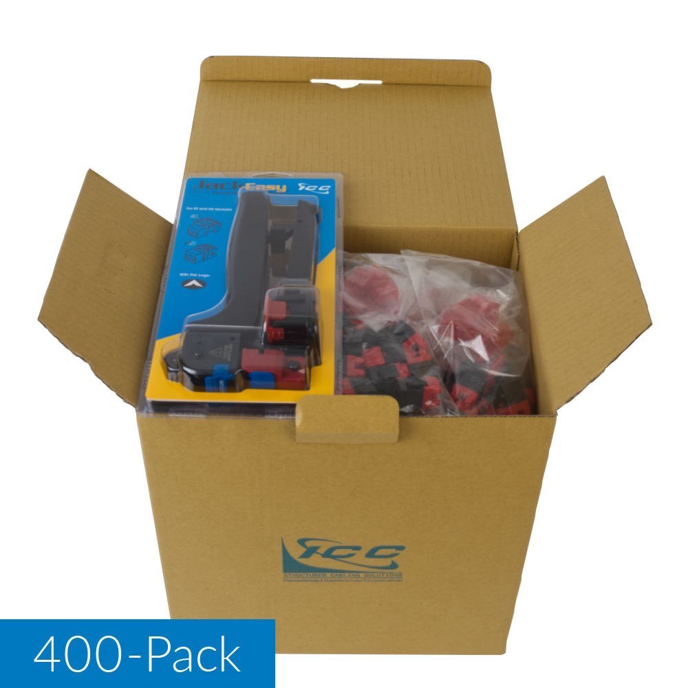 Icc Module Cat6 HD 400 PK No Jackez BK