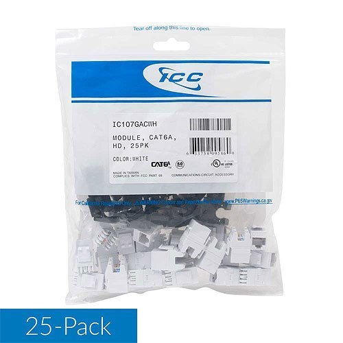 Icc Module- Cat6a- HD- 25PK- White