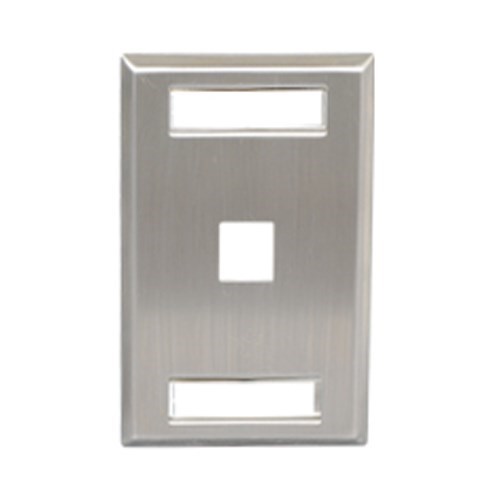 Icc Faceplate- Id- Stainless- 1-Gang-1-Port