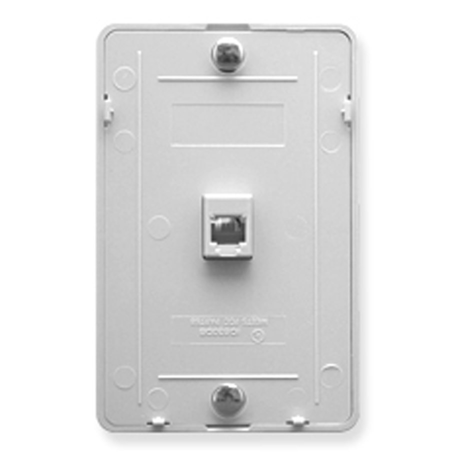 Icc Wall Plate Idc 6P6C - White