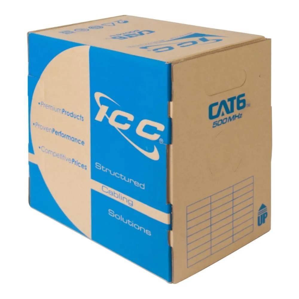 Icc Cat6 Plenum Value Line 500 MHz White