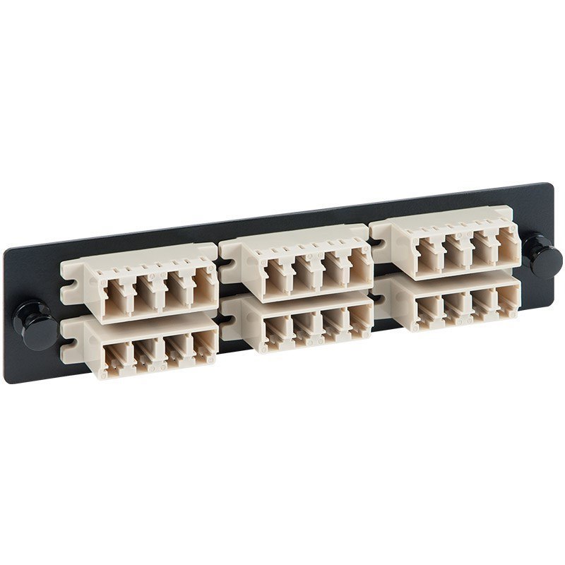 Icc Adapter Panel- 6 Quad LC- 24F- Beige- MM