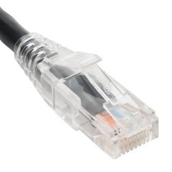 Icc Patch Cord- CAT5e- Clear Boot- 5' Black