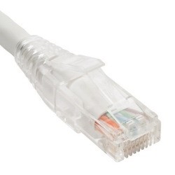Icc Patch Cord CAT5e Clear Boot 25' White