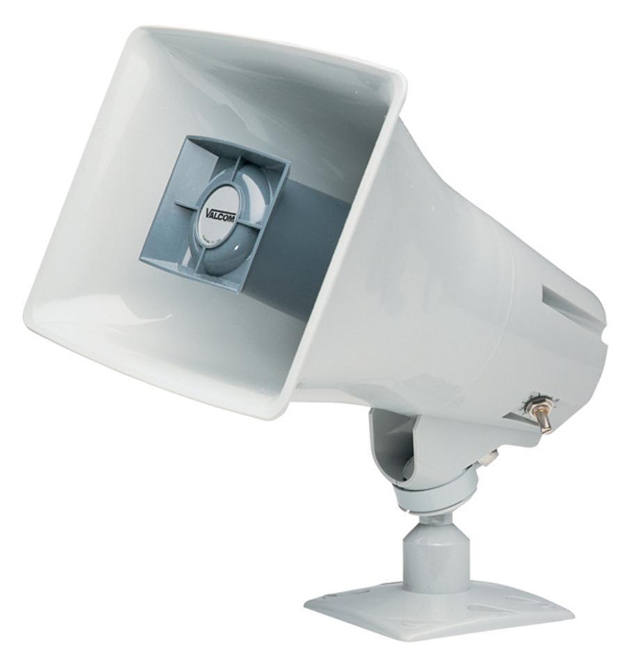 Valcom 5 Watt 1 Way Paging Horn - Gray
