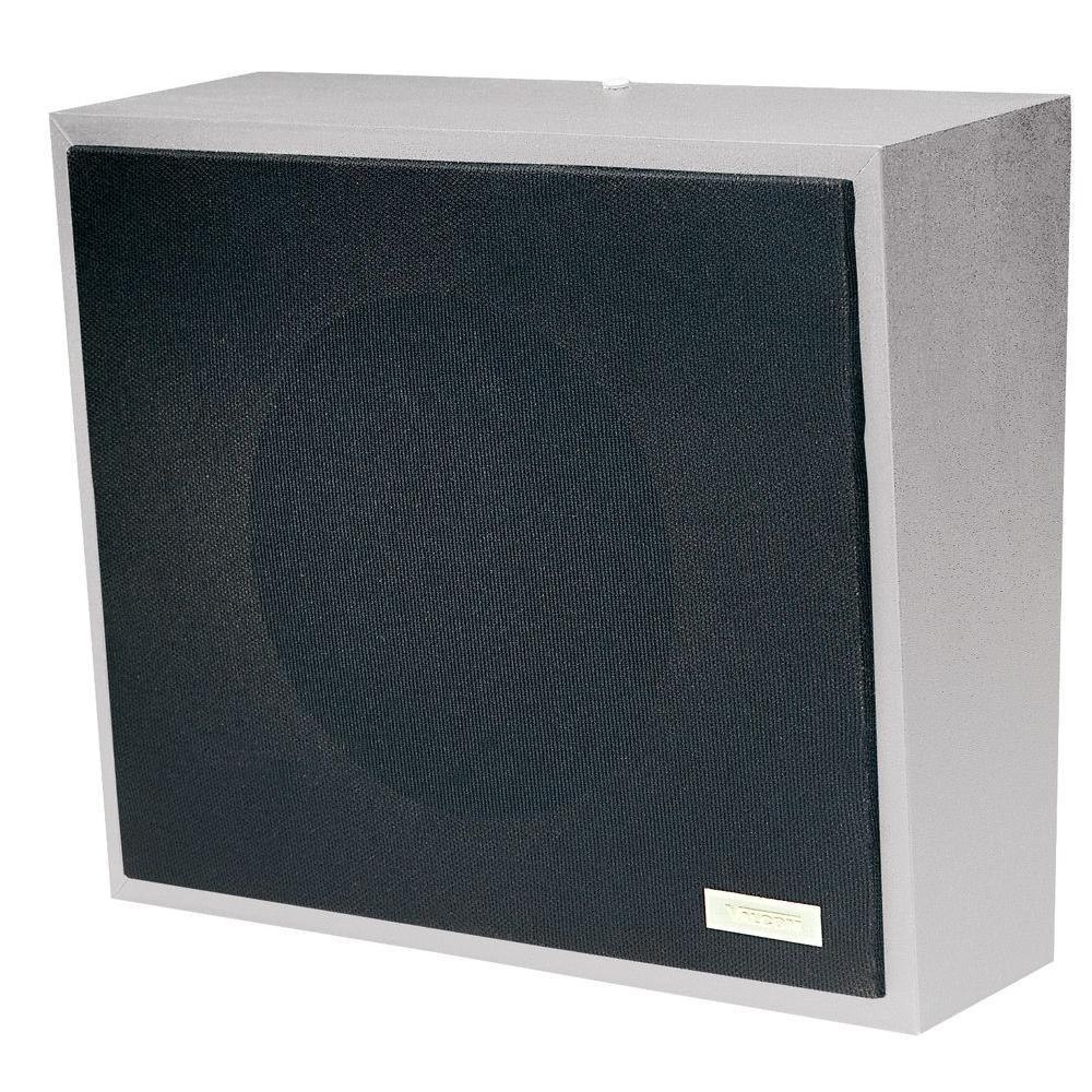 Valcom 8In Amplified Wall Speaker- Metal- Black