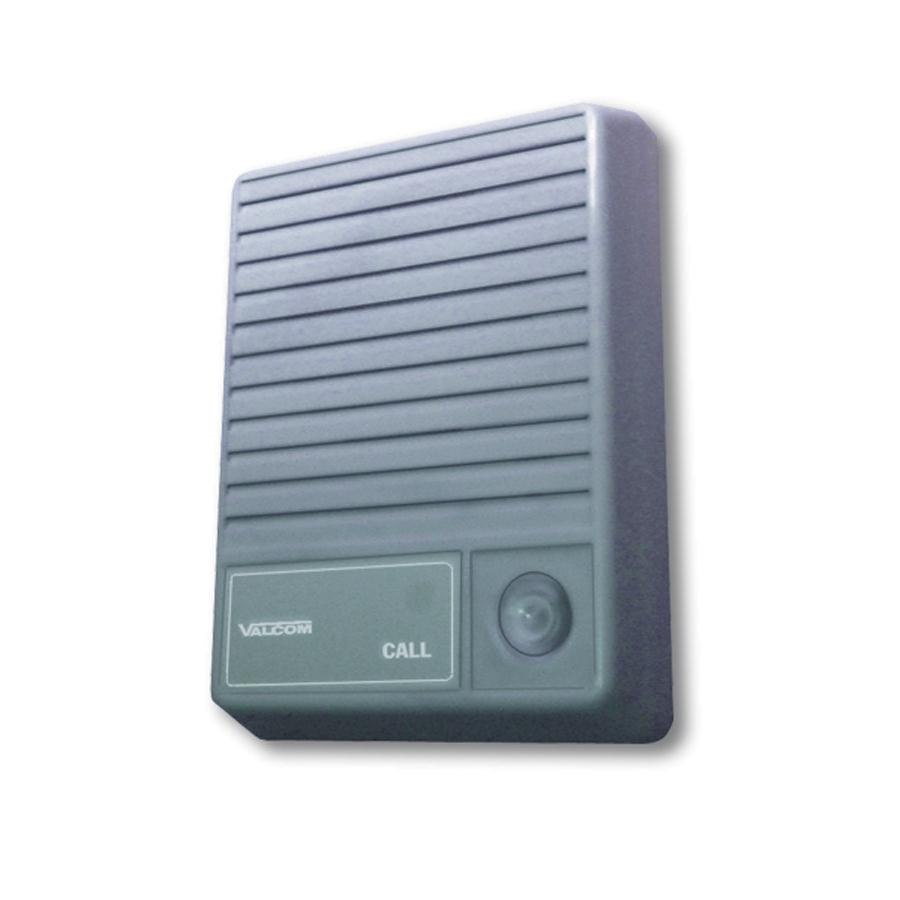 Valcom Talkback Doorplate Surface Speaker- Gray