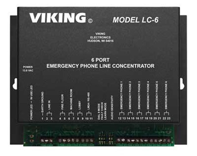 Viking Electronics 6 Port Line Concentrator For Emergency