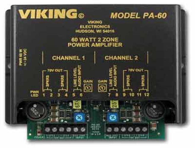 Viking Electronics 60W Compact Two Zone Amplifier