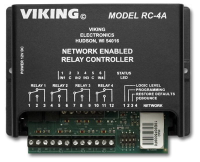 Viking Electronics Network Enabled 4 Relay Controller