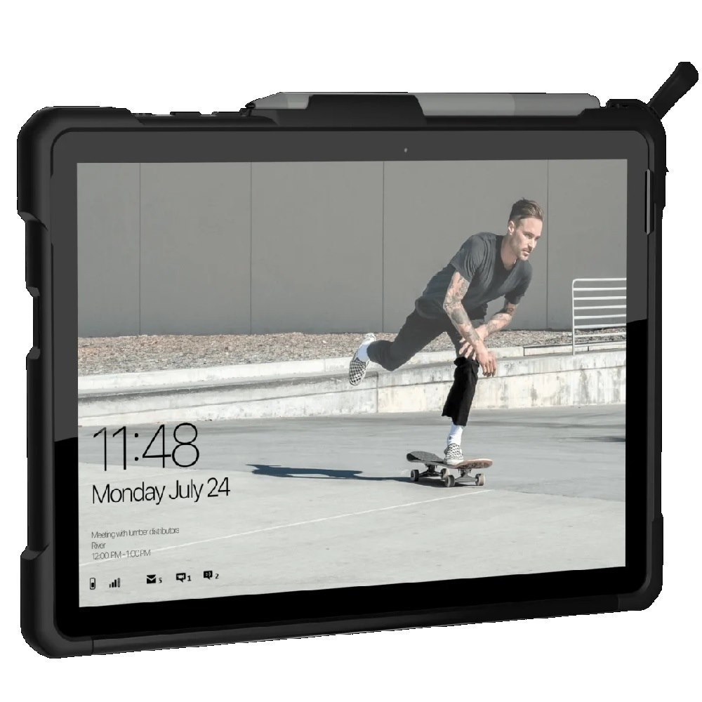 Uag Metropolis Microsoft Surface Go 4 Case - Black(321076114040),DROP+ Military Standard,Raised Screen Surround,Tactical Grip,Built-in Kickstand