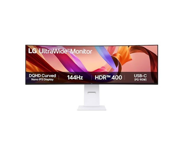 LG Ultrawide 49U950A-W 49" Class Dual Quad HD (DQHD) Curved Screen LCD Monitor - 21:9 - White
