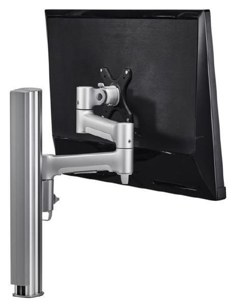 Atdec Awm Single Monitor Arm Solution - 460MM Articulating Arm,400Mm Post, F-Clamp, Silver