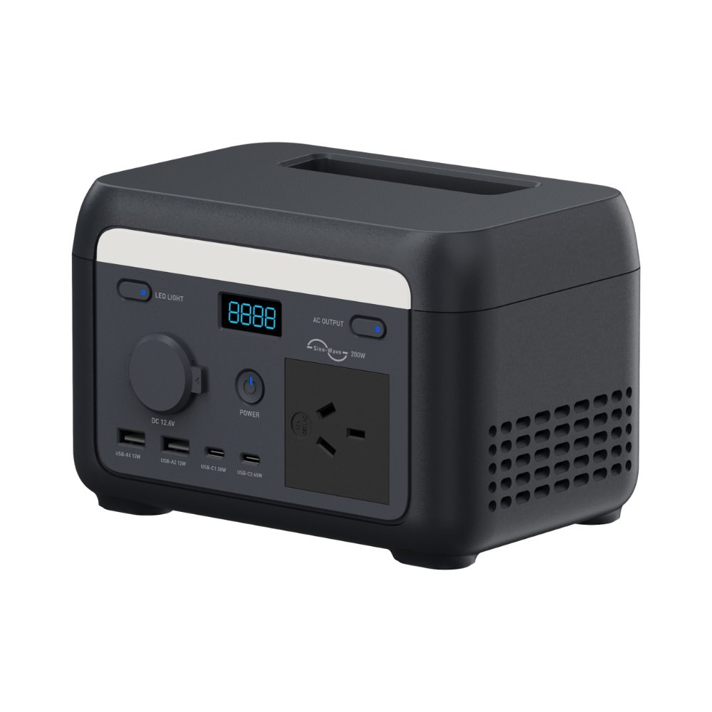 Cygnett PD 3.0 200W 102.4Wh Portable Power Station - Black