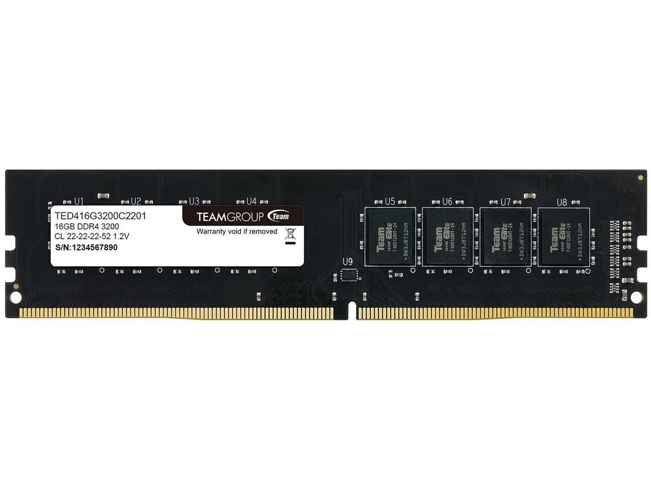 Teamgroup Elite Udimm-Ddr4 16GB 3200 CL22-22-22-52 1.2V