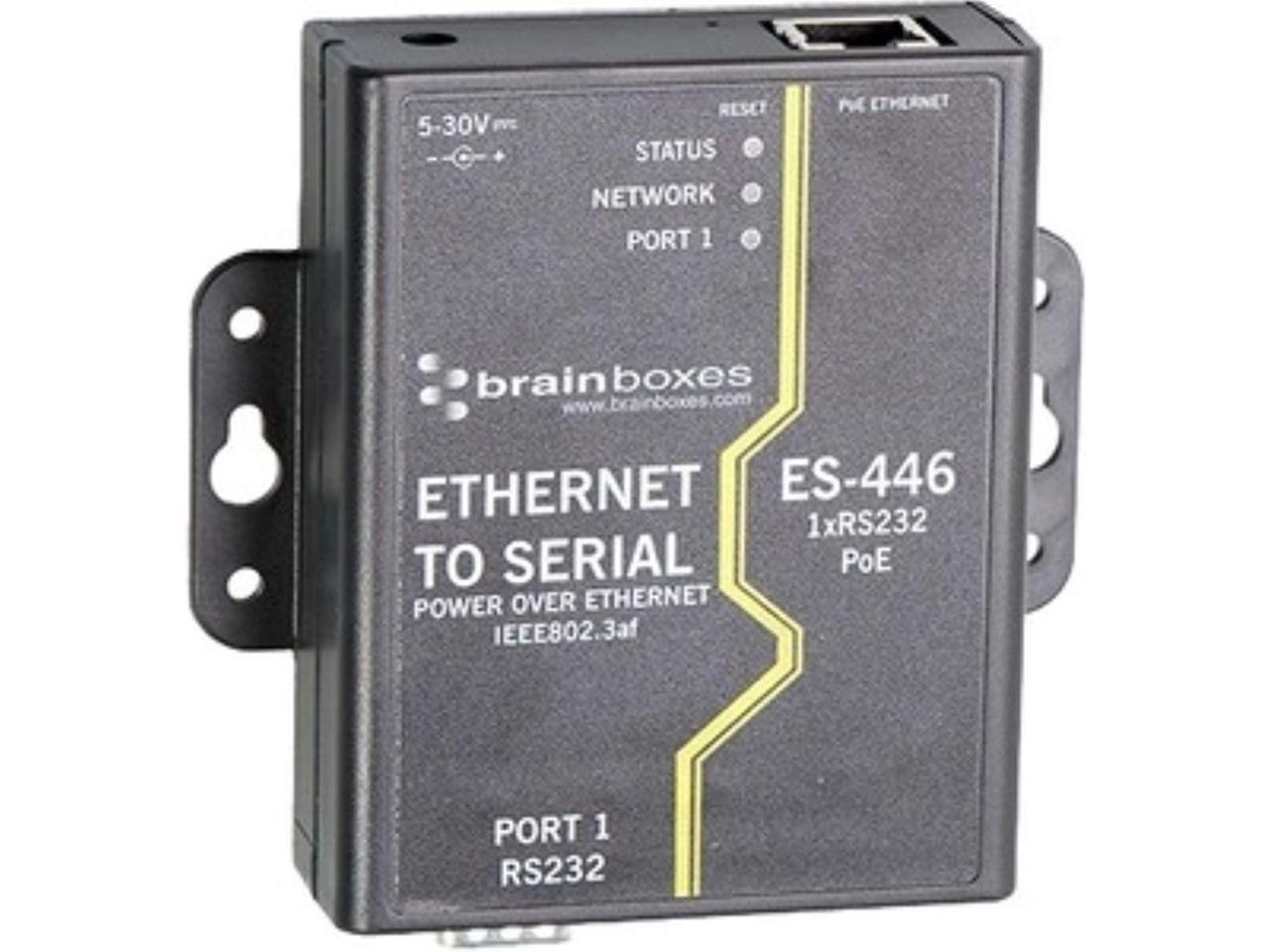 Brainboxes Power Over Ethernet 1 RS232 Poe