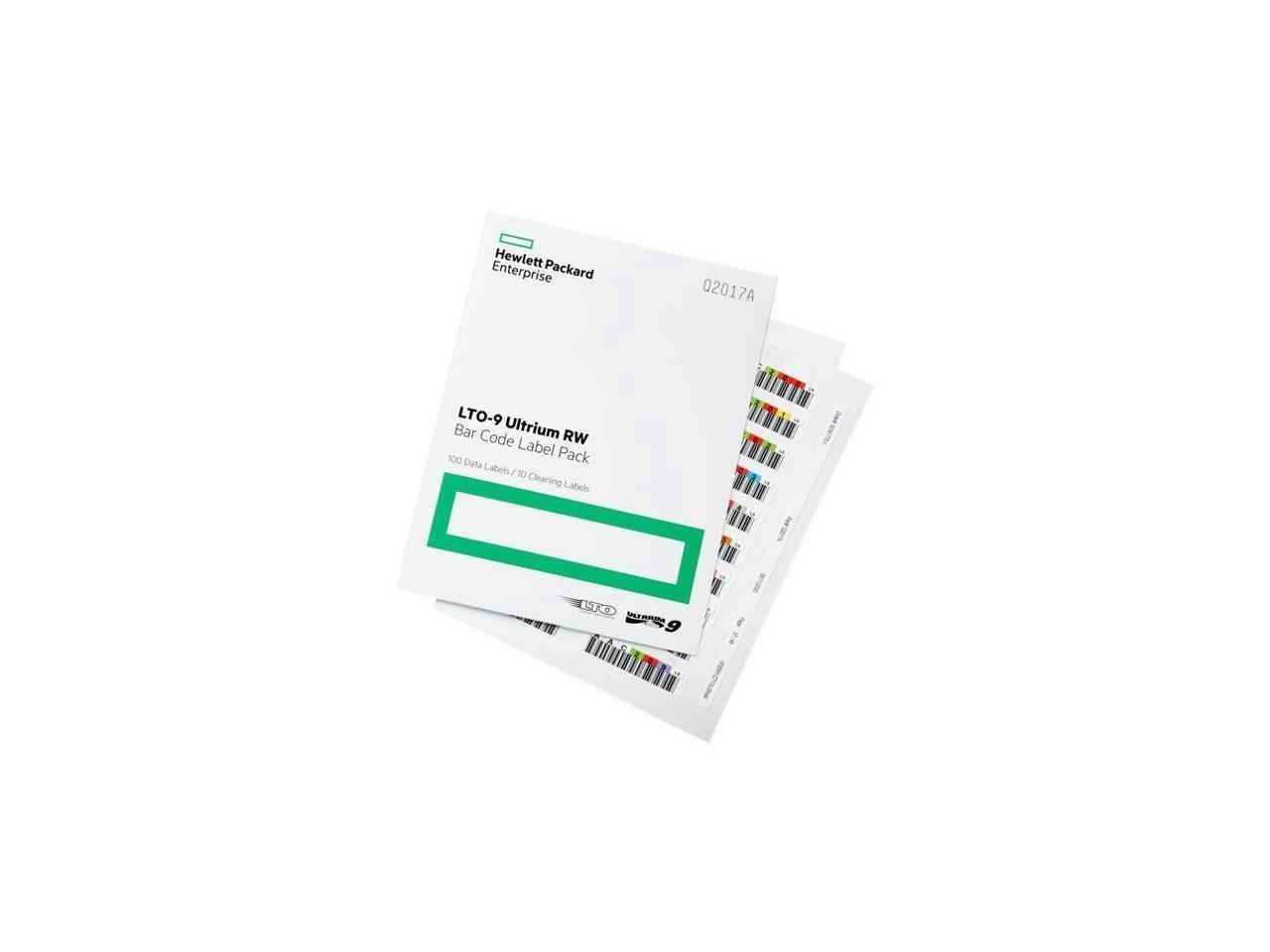 HPE LTO-9 Ultrium RW Bar Code Label Pack