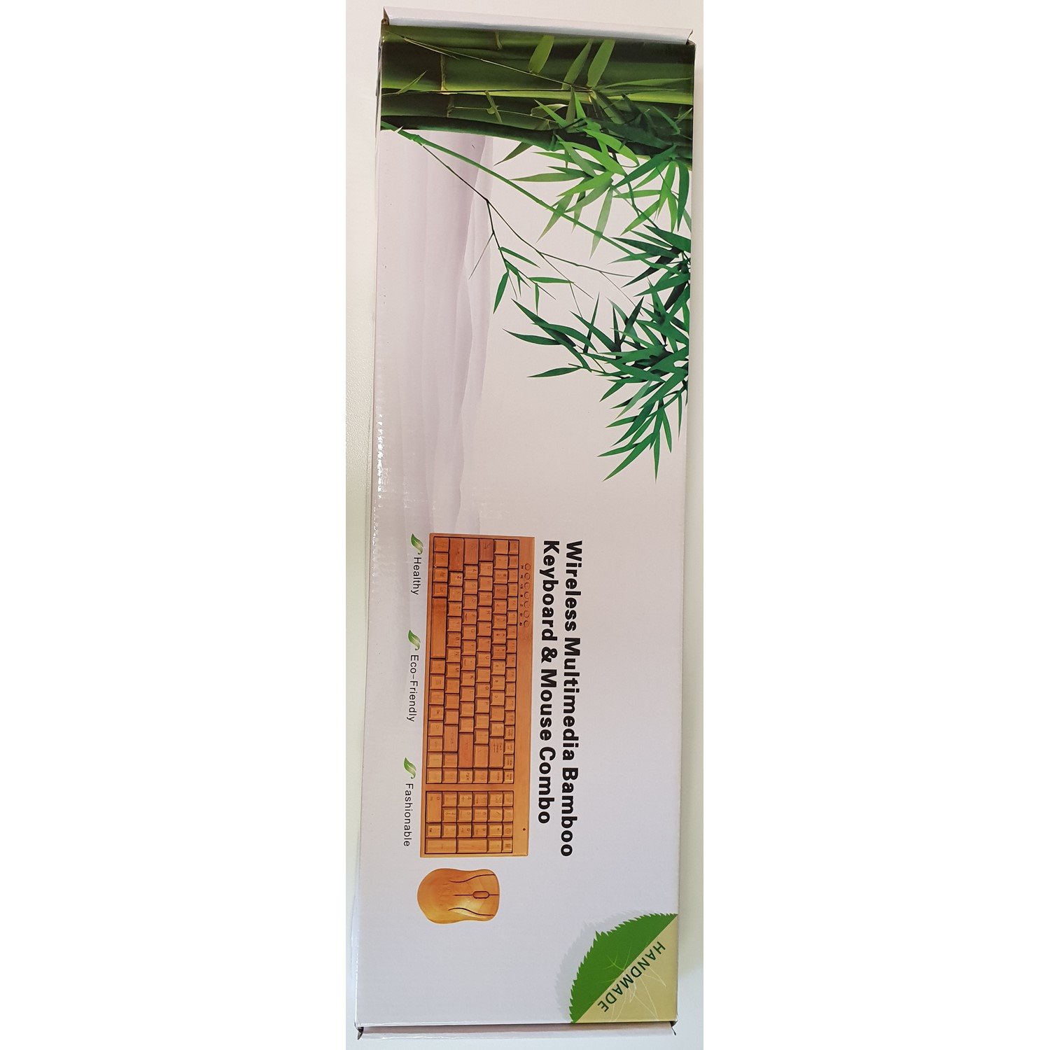 Wireless Multimedia Bamboo Keyboard & Mouse Combo