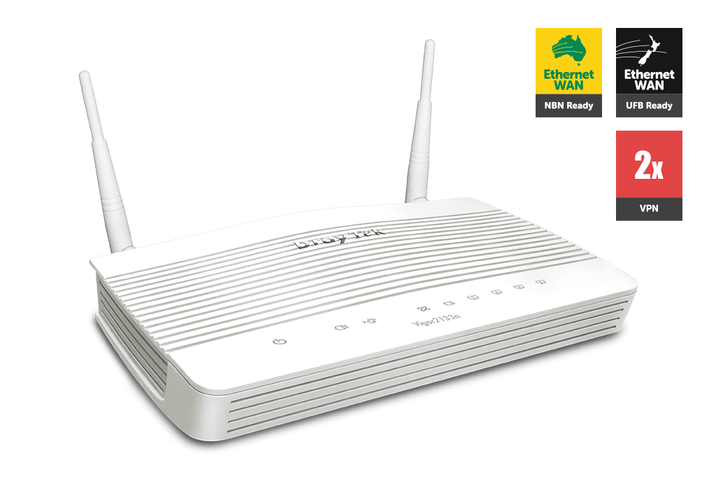 Draytek Vigor2133N Wireless Gigabit Broadband Firewall Router 450Mbps 3G/4G Usb Lte With Wan 4xGigabit Lan 2xVPN 11N WiFi Backup Support VigorACS Si