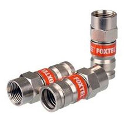 4Cabling RG6 F-Type Compression Connector Foxtel Approved