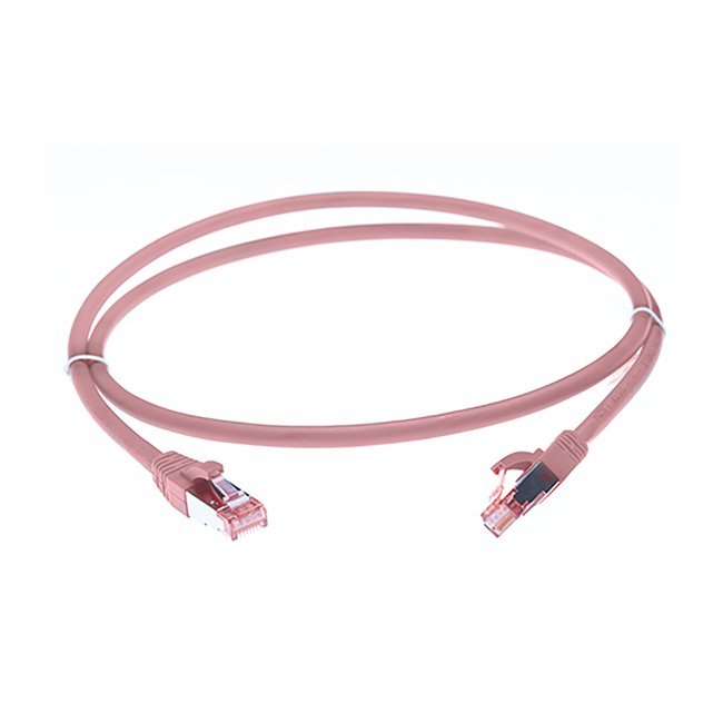 4Cabling 15M Cat 6A S/FTP LSZH Ethernet Network Cable: Pink