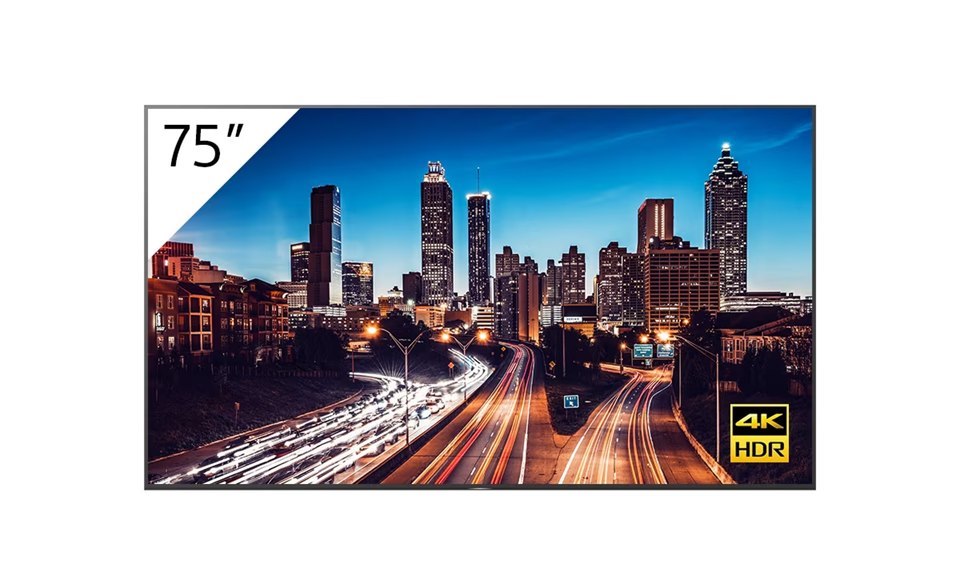 Sony Bravia BZ Commercial 75" Led - QFHD 4K (3840 X 2160), 24/7, Led, HDR, Android, Anti Glare, Brightness (620-CD/M2)