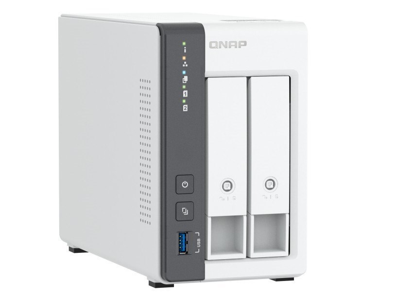 Qnap 2-Bay Nas (No Disk) Arm 2GHz, 4GB, 2.5GbE(1), 1GbE(1), 2YR WTY