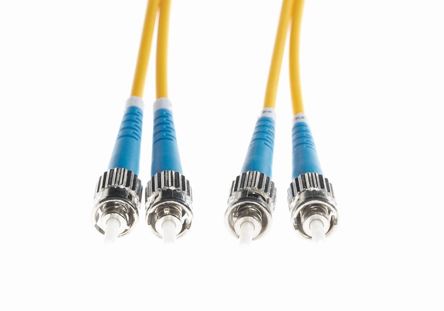 4Cabling 1M ST-ST Os1 / Os2 Singlemode Fibre Optic Cable : Yellow