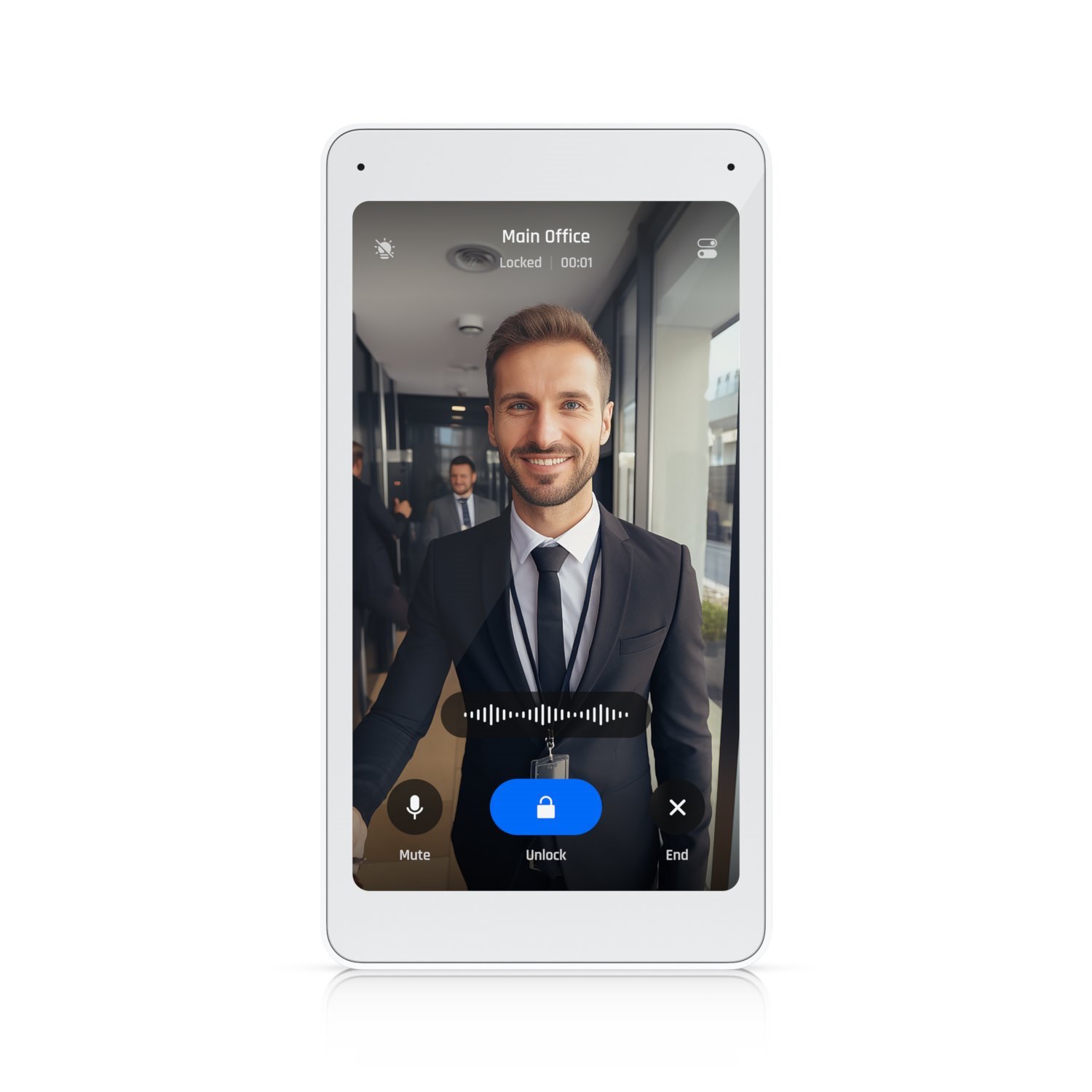 Ubiquiti | UA-Intercom-Viewer | Intercom Viewer, Display Pairs With Access Intercom For Visitor Screening & Remote Access Control, Allow Multiple Locations, PoE