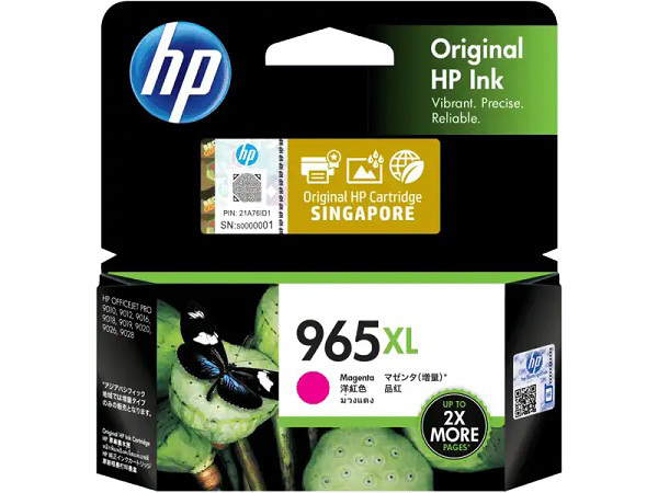 HP 965XL Original High Yield Inkjet Ink Cartridge - Magenta Pack