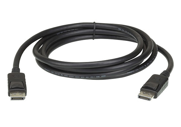 Aten 3M DisplayPort Cable, Supports Up To 8K (7680 X 4320 @ 60Hz), DP 1.4, High Bit Rate 3 (HBR3) Bandwidth Of 32.4 GBPS