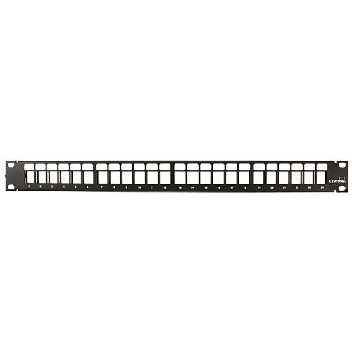 Leviton - Flat Panel Quickport 24 Port 1U