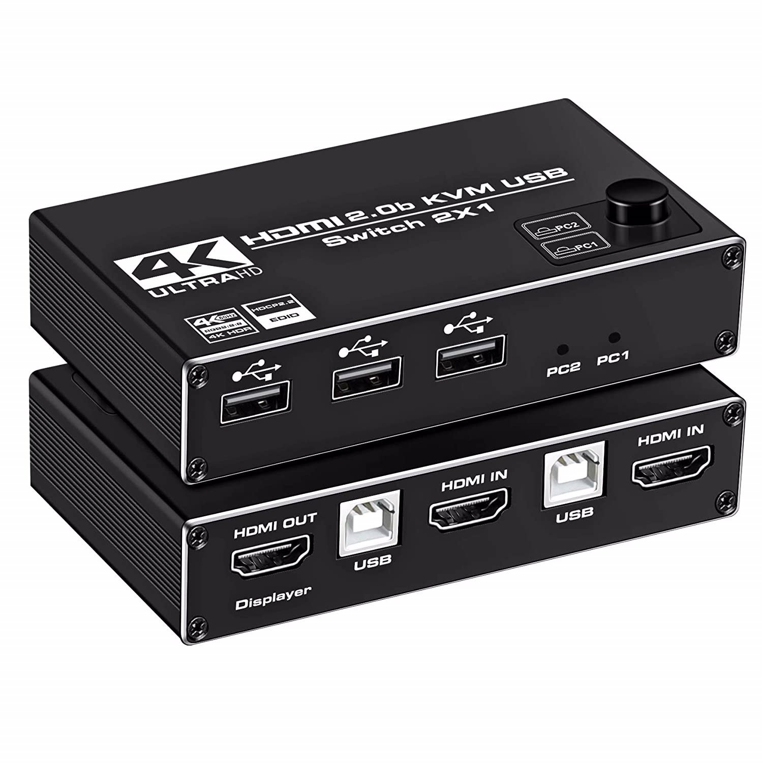 HDMI KVM Switch - Share 2 Computers to one Monitor