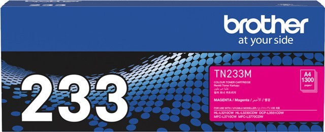 Brother TN233M Original Laser Toner Cartridge - Magenta Pack