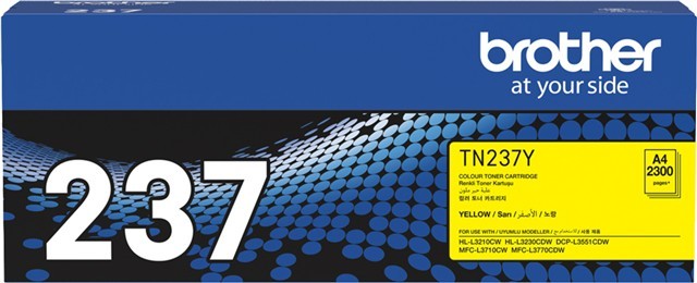 Brother TN237Y Original Laser Toner Cartridge - Yellow Pack