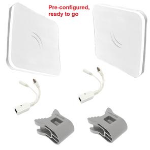 Mikrotik Point-to-Point Outdoor 802.11Ac Bridge Kit Pre-Configured