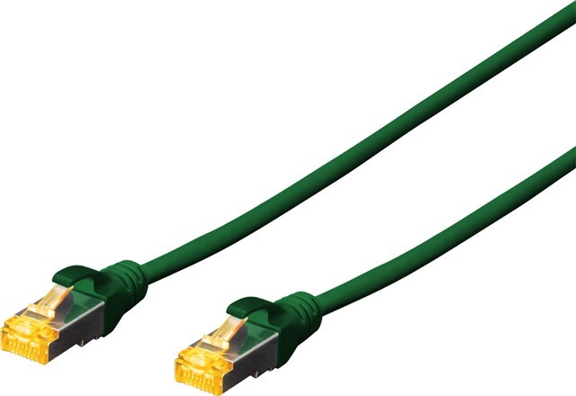 Digitus S-FTP Cat6a Patch Lead - 0.25M Green