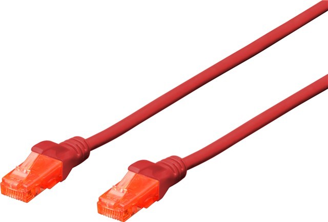 Digitus Utp Cat6 Patch Lead - 0.5M Red