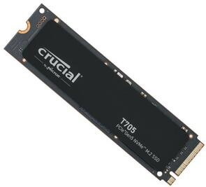 Crucial T705 1TB PCIe Gen 5 NVMe M.2 Internal SSD 2280 - PCIe Gen 5 - Up To 13600MB/s Read - Up To 10200MB/s Write - 5 Years Warranty TBW 600TB
