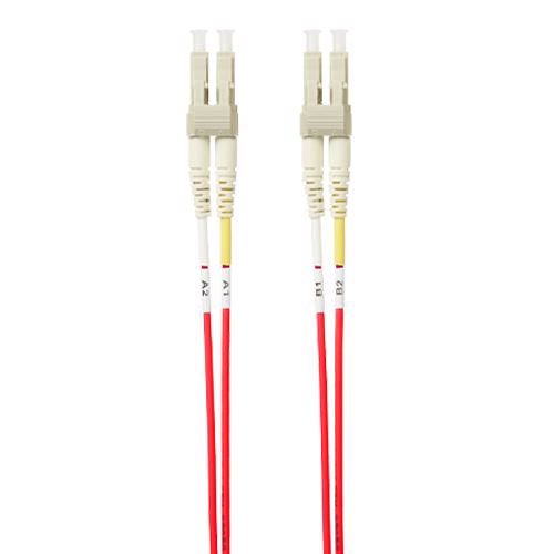 4Cabling 1M LC-LC Om4 Multimode Fibre Optic Patch Cable: Red