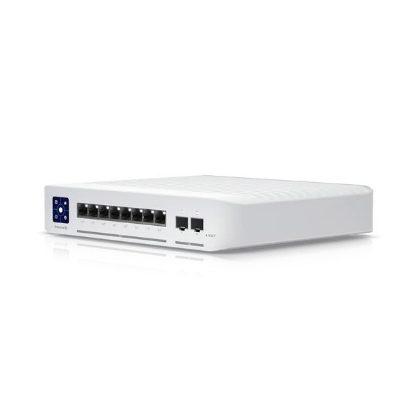 Ubiquiti UniFi USW-Enterprise-8-PoE | UniFi Switch Enterprise 8 Port PoE+ 8x2.5GbE 2X 10G SFP+ Ports, Managed Layer 3 Switch