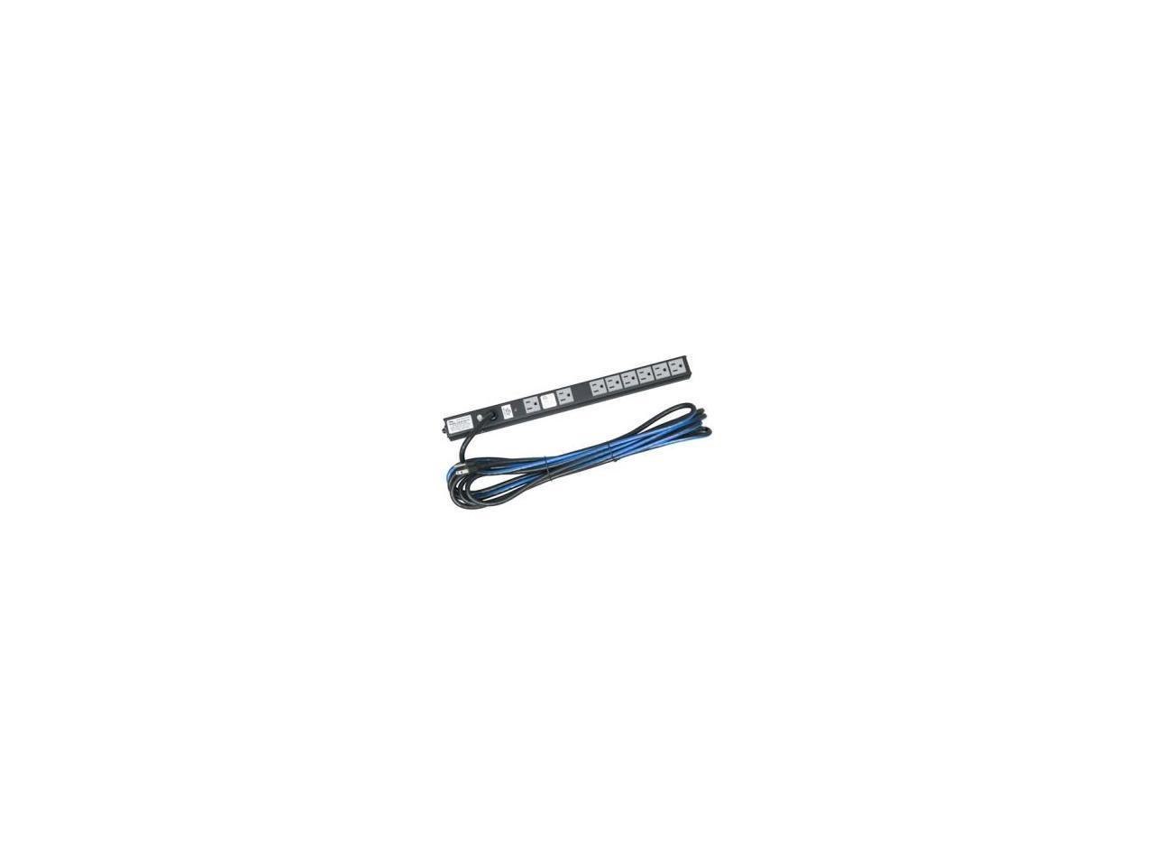 Middle Atlantic Slim PWR Strp,8Out,15A,W/