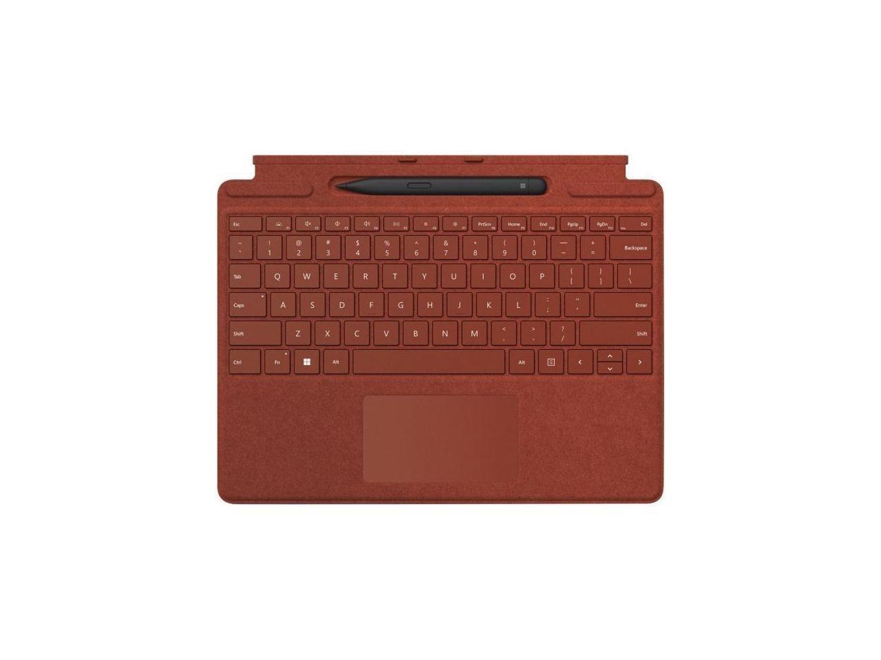 Microsoft 8X6-00021 Surface Pro Signature Keyboard With Slim Pen 2 - Poppy Red