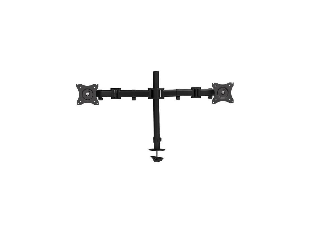 SIIG Dual Monitor Articulating Desk Mount - Fits 13" to 32" monitors - Max Load 19.8 lbs each - VESA Plate 75x75/100x100mm