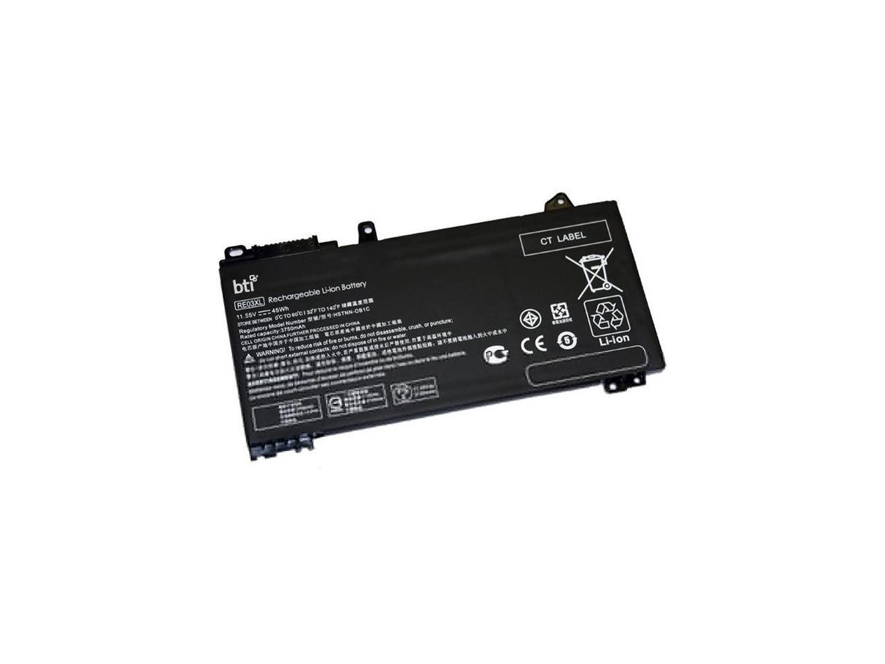 BTI L32656-002-BTI 11.55V 45WHR LI-ION BATTERY 5YH15UT#ABA, RE03XL, L32407-AC1, L32656-002, RE03045XL-PL PROBOOK 430 G6, 430 G7, 440 G6, 440 G7, 445 G6, 450 G6, 450 G7, Z66 PRO 13 G2, Z66 PRO 13G2, Z66 PRO 14 G2