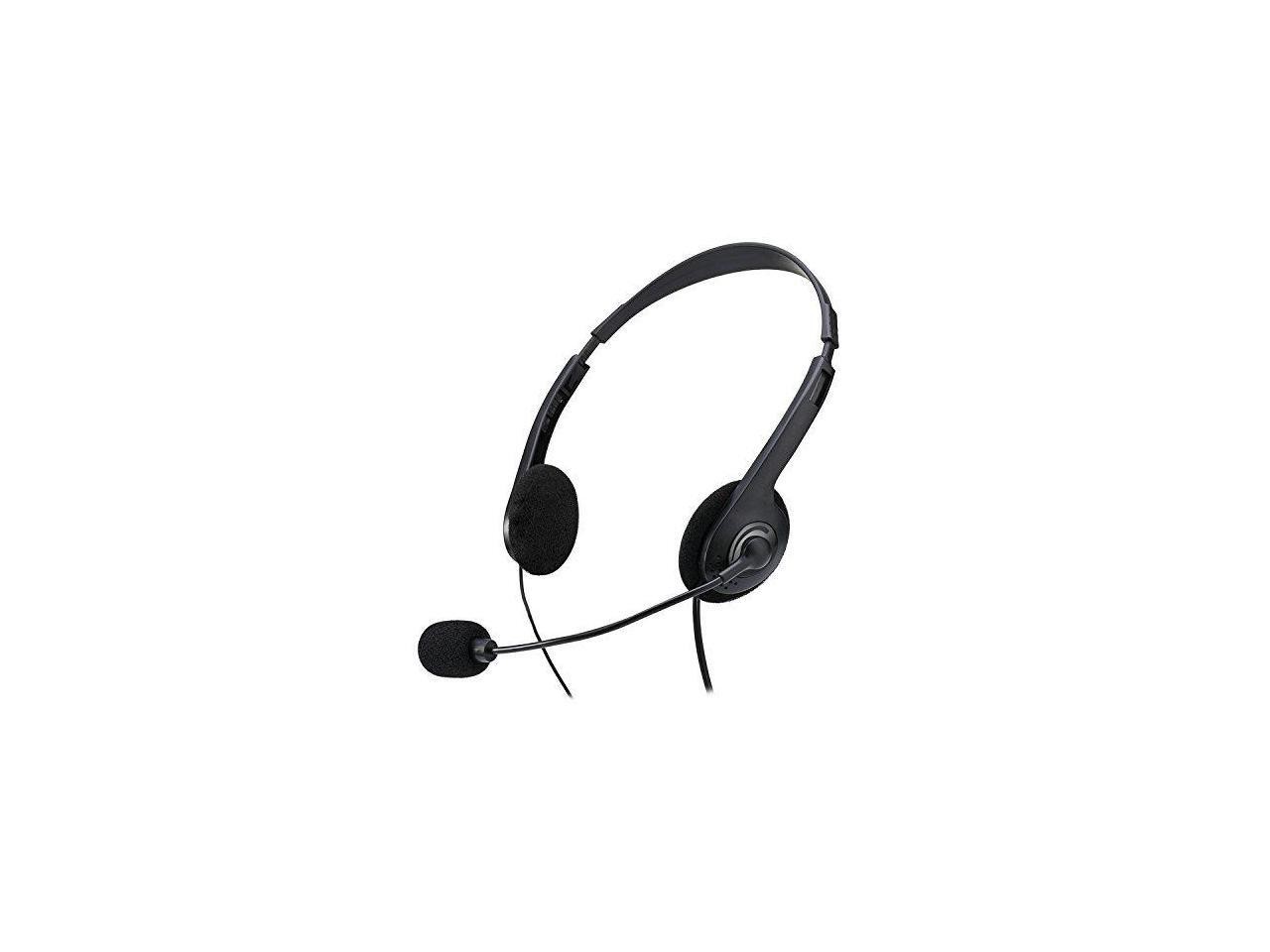 Adesso Xtream H4 - 3.5mm Stereo Headset with Microphone - Noise Cancelling - Wired- 6 ft cable- Lightweight