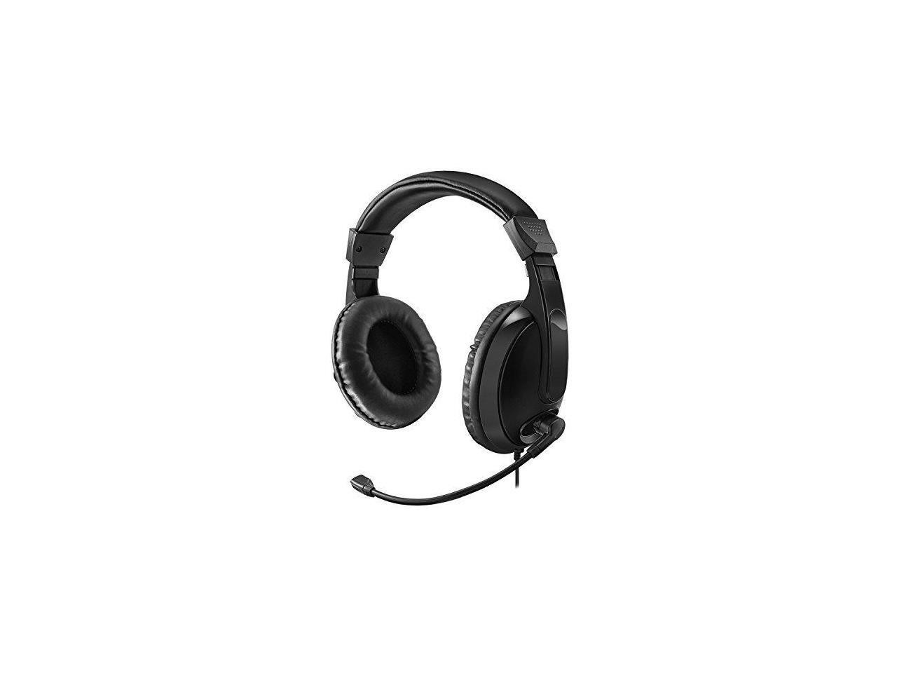 Adesso Xtream H5 - 3.5mm Stereo Headset with Microphone - Noise Cancelling - Wired- Lightweight