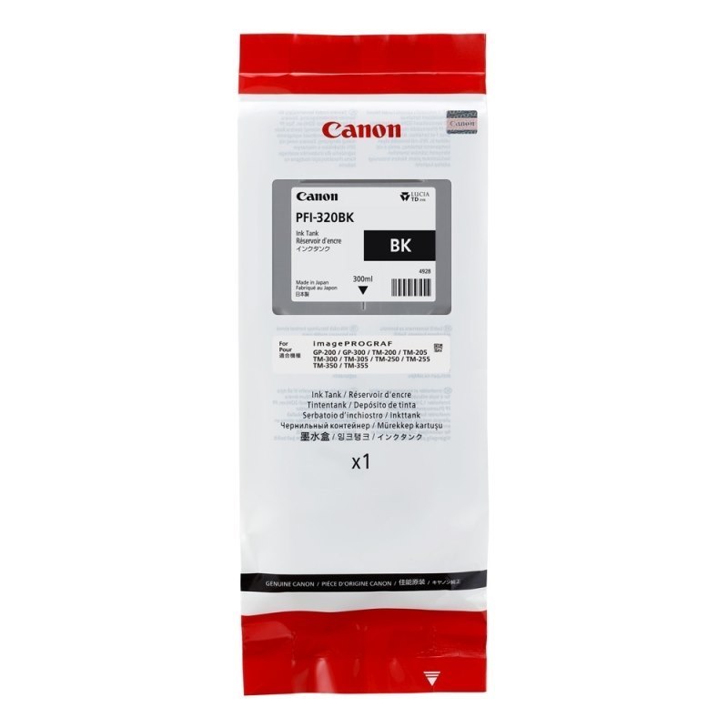 Canon PFI-320BK Original High Yield Inkjet Ink Cartridge - Black - 1 Pack