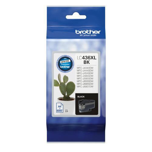 Brother LC436XLBK Original Inkjet Ink Cartridge - Single Pack - Black - 1 Pack
